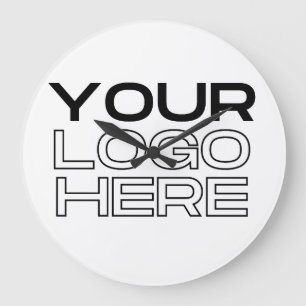 Horloge Ronde Logo XL Grande entreprise personnalisé
