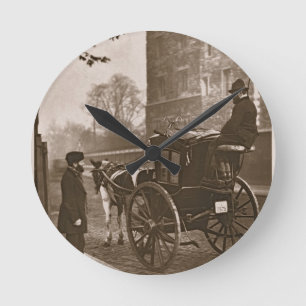 Horloge Ronde London Cabmen, de "Street Life in London", 1877-