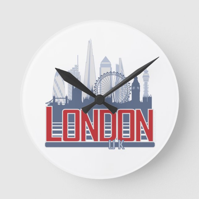 Horloge Ronde Londres Skyline (Recto)