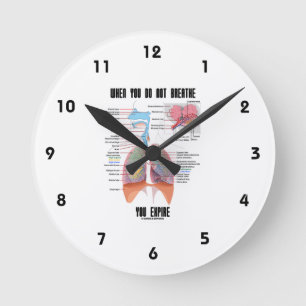 Horloge Ronde Lorsque Vous Ne Respirez Pas Le Système Respiratoi
