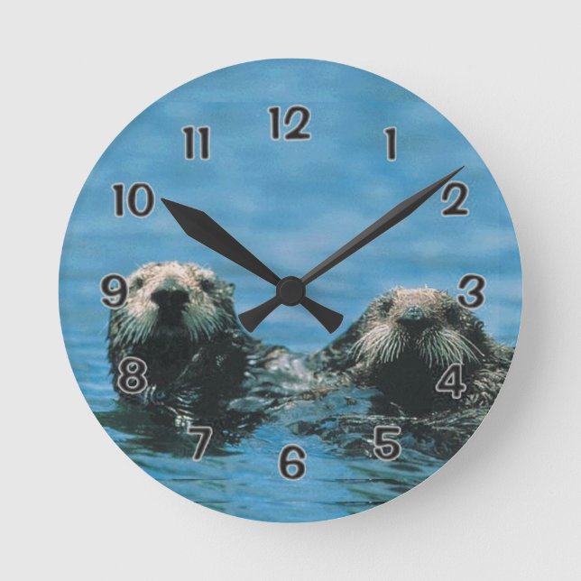 Horloge Ronde Loutres (Recto)