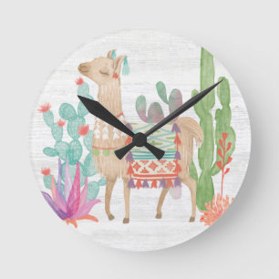 Horloge Ronde Lovely Llama IV
