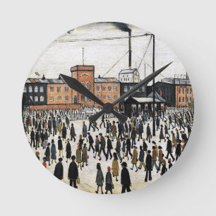 Horloge Ronde lowry va au design de travail