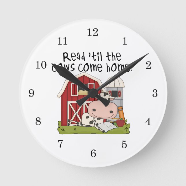 Horloge Ronde Lu 'jusqu'aux vaches venez à la maison (Recto)