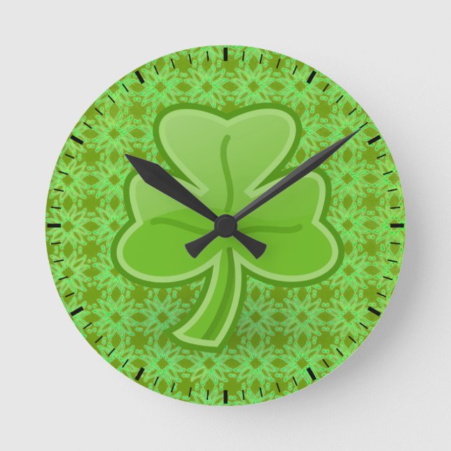 Horloge Ronde Lucky Shamrock (Recto)