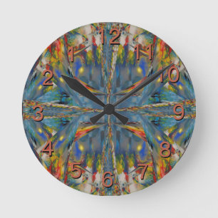 Horloge Ronde Lumière nocturne dans l'horloge Sky    BlueBackwar