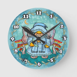 Horloge Ronde Lutins Fée