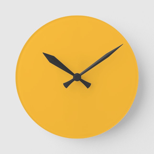 Horloge Ronde Macaroni et fromage Couleur jaune aux Automobiles (Recto)