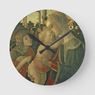 Horloge Ronde Madonna et enfant avec St John le baptiste (huile