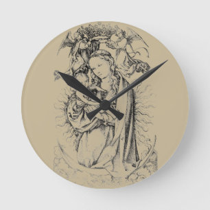 Horloge Ronde Madonna et son enfant