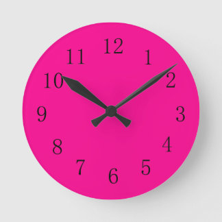 Horloge Ronde Magenta Red Kitchen Wall Clock