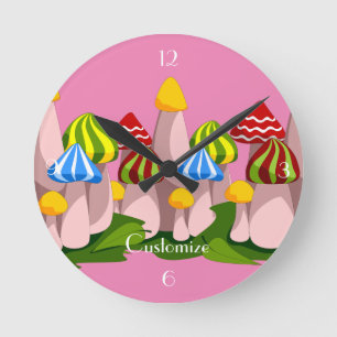 Horloge Ronde Magic Mushroom Cathedral Thunder_Cove