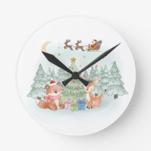 Magical Christmas Night in the Winter Forest