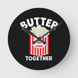 Horloge Ronde Maïs soufflé de film ensemble BUTTER