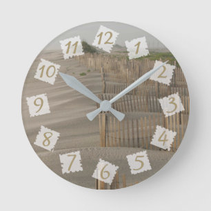 Horloge Ronde Maison de plage de sable fin