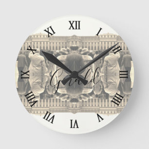 Horloge Ronde Maisons vintage Autriche Vienne Schonbrunn