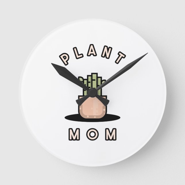 Horloge Ronde Maman plante (Recto)