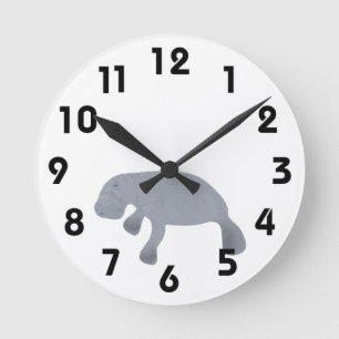 Horloge Ronde Manatee Wall