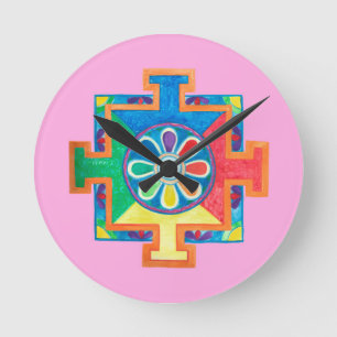 Horloge Ronde Mandala de création