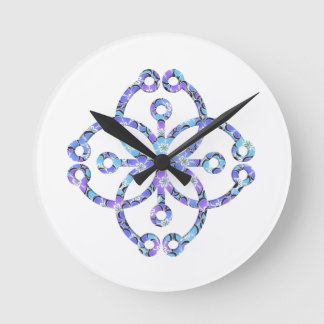 Horloge Ronde Mandala Floral