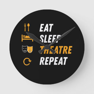 Horloge Ronde Mangez Théâtre de sommeil Répétition - Drôle Graph