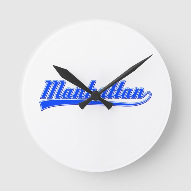Horloge Ronde Manhattan avec lave (Recto)