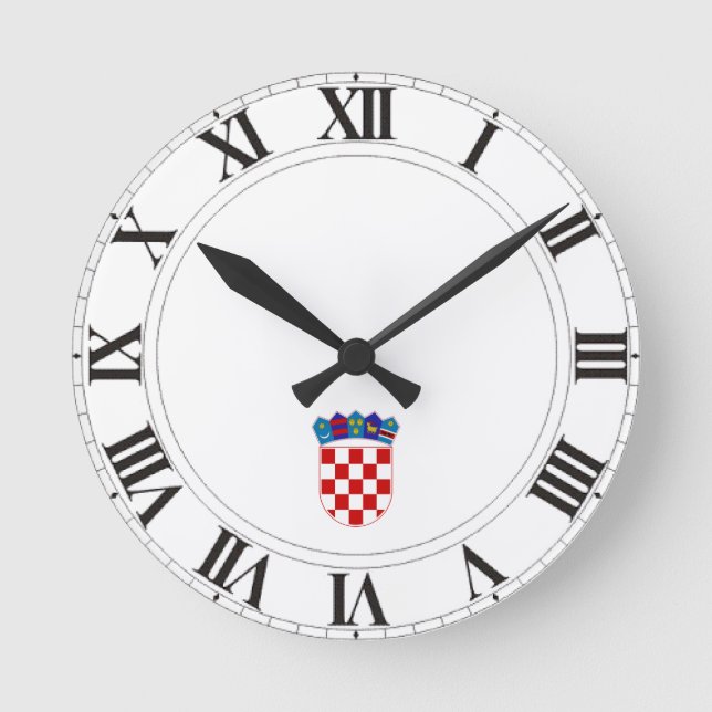 Horloge Ronde Manteau de la Croatie des bras (Recto)