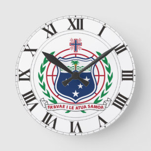 Horloge Ronde Manteau du Samoa des bras