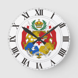 Horloge Ronde Manteau du Tonga des bras