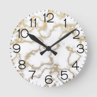 Marble Texture White Gold Modern Luxury
