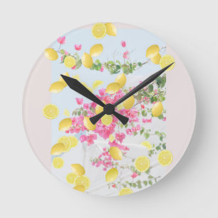 Horloge Ronde Marché Positano Italie #1 #mur #art