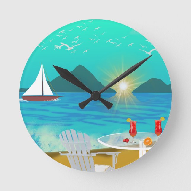 Horloge Ronde Margaritaville (Recto)