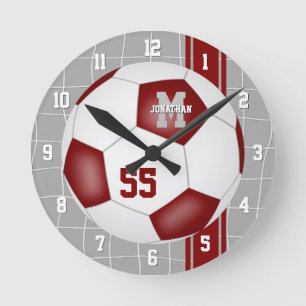 Horloge Ronde maroon