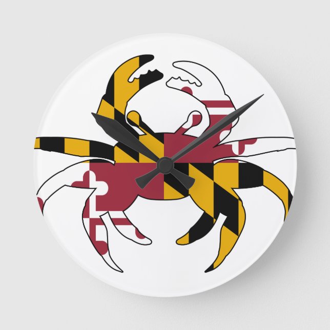 Horloge Ronde Maryland Flag (Recto)