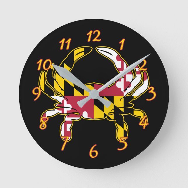 Horloge Ronde Maryland Flag (Recto)