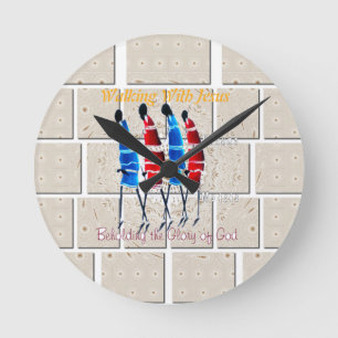 Horloge Ronde Massai Morans art chrétien Imprimer