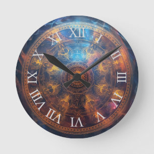 Horloge Ronde Matrice de halo quantique