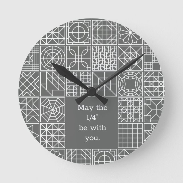 Horloge Ronde May the "Fourth" Be With You Sampler Quilt (Recto)
