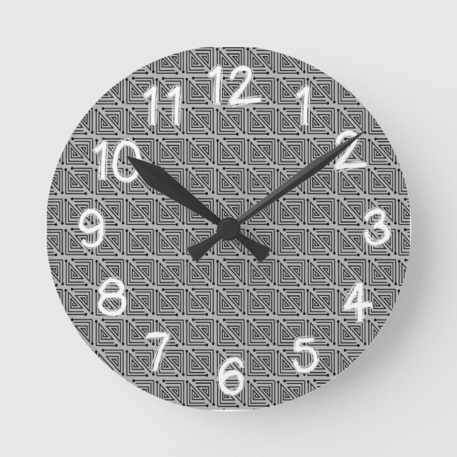 Horloge Ronde Mazes Art déco (Recto)