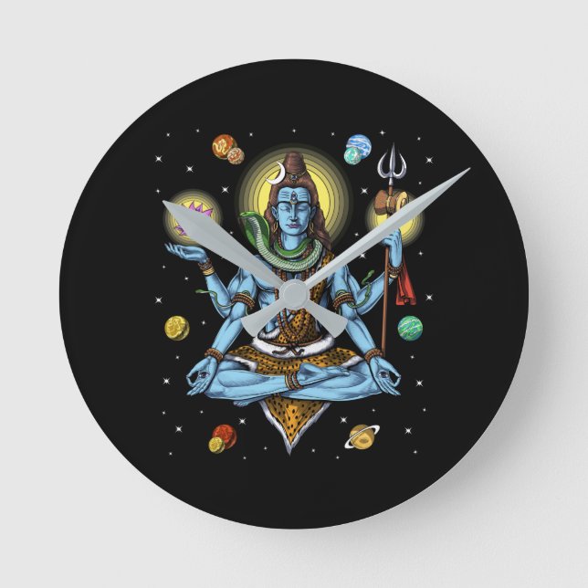 Horloge Ronde Méditation de Shiva (Recto)
