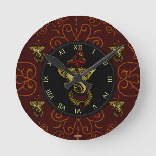 Horloge Ronde Mehndi Ganesha