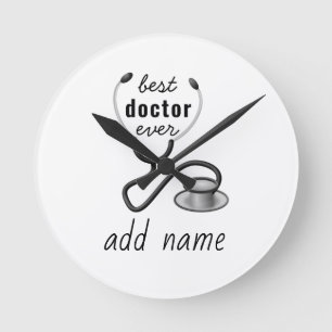 Horloge Ronde Meilleur Médecin de Tous les Temps Remerciement Mé