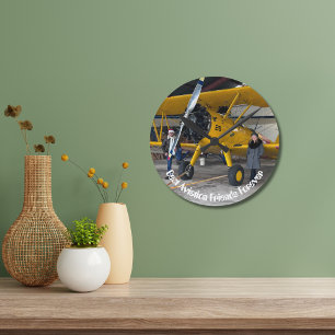 Horloge Ronde Meilleurs Amis de l'Aviation Pour Toujours Photo M