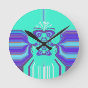 Horloge Ronde Mélange violet Hakuna Matata