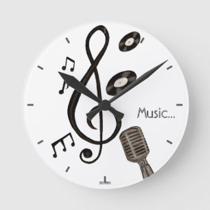 Horloge Ronde Mélomane