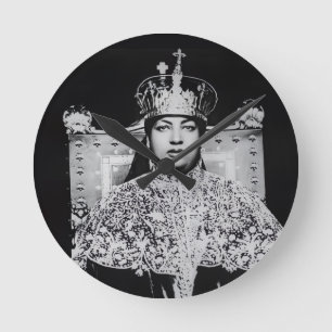 Horloge Ronde Menen Asfaw Hailé Sélassié HIM Jah Rastafari 