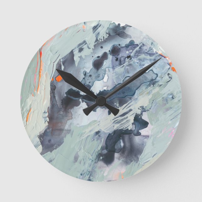 Horloge Ronde Mer polyphonique - Bleu (Recto)