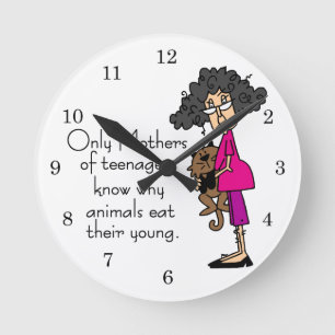 Horloge Ronde Mères des adolescents