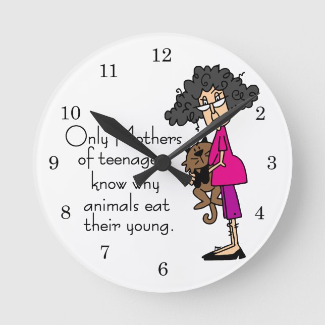 Horloge Ronde Mères des adolescents (Recto)