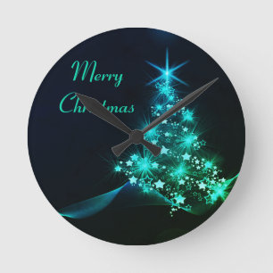Horloge Ronde Merveilleux, Magnifique, Arbre De Noël